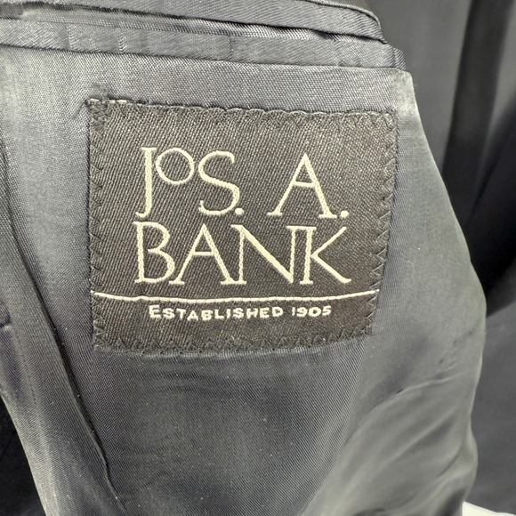 Jos A Bank Mens Blazer 48L Black Wool Cashmere Business Sport Coat *READ - Picture 3 of 10